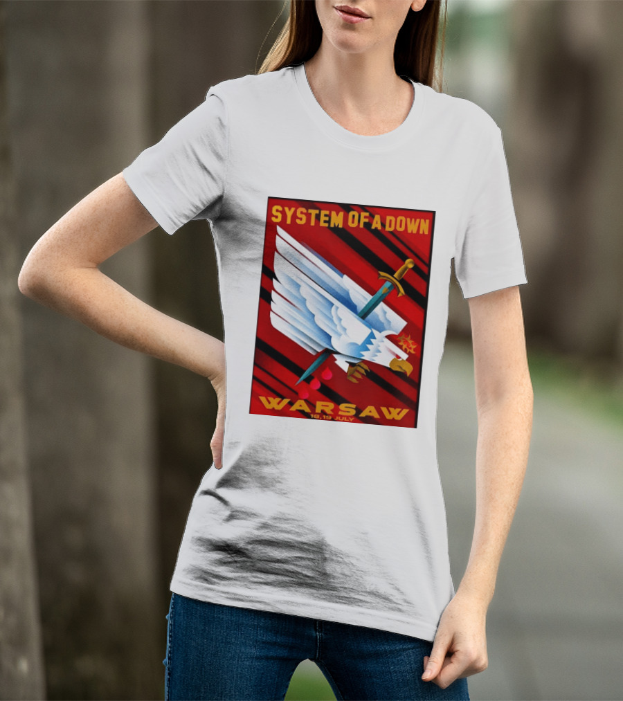 System Of A Down Warsaw Poland 2026 PGE Narodowy 18 19 July Exclusive Venue T-Shirt