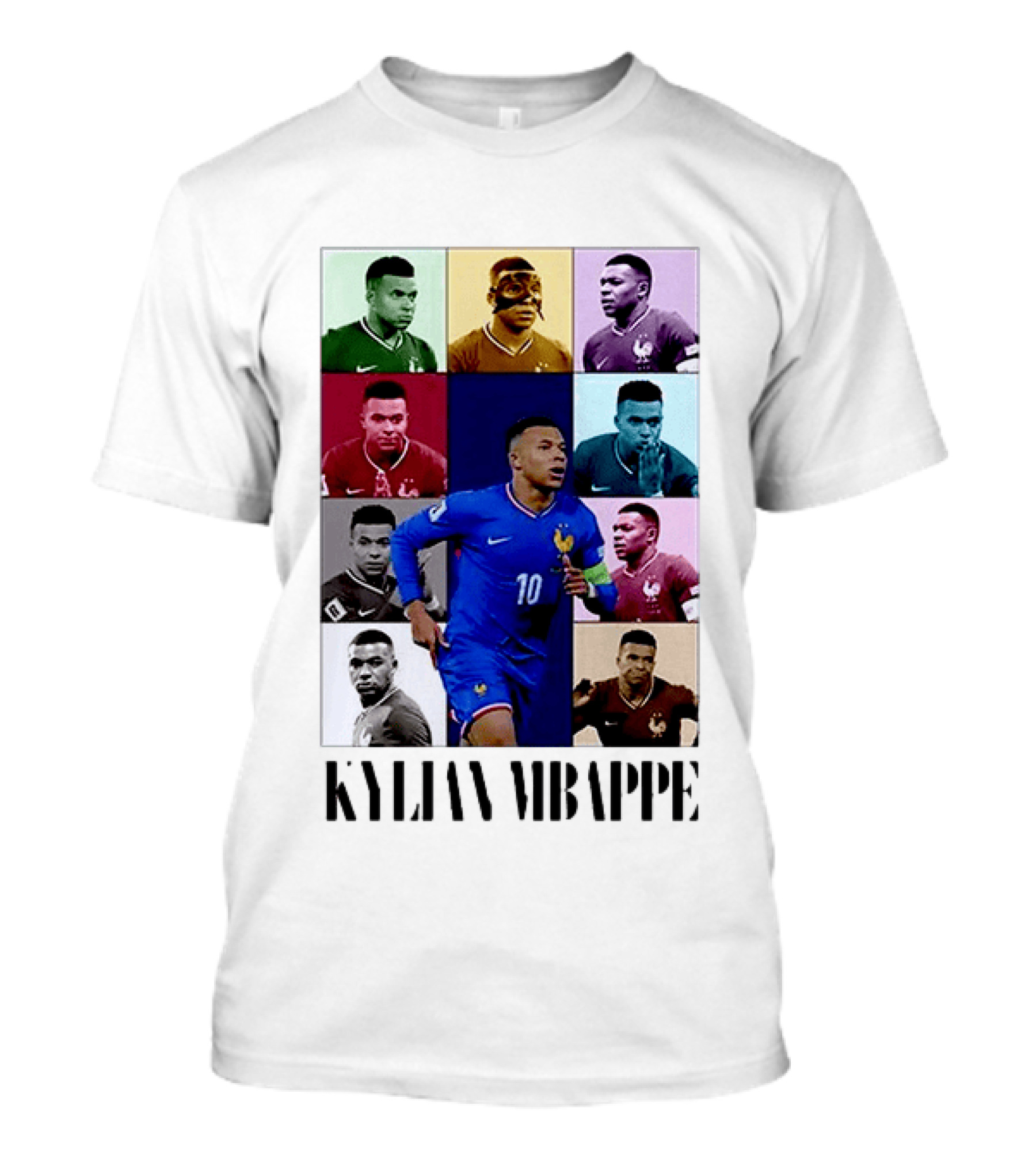 Kylian Mbappé France Football The Eras Tour Collage T-Shirt