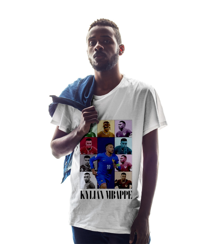 Kylian Mbappé France Football The Eras Tour Collage T-Shirt