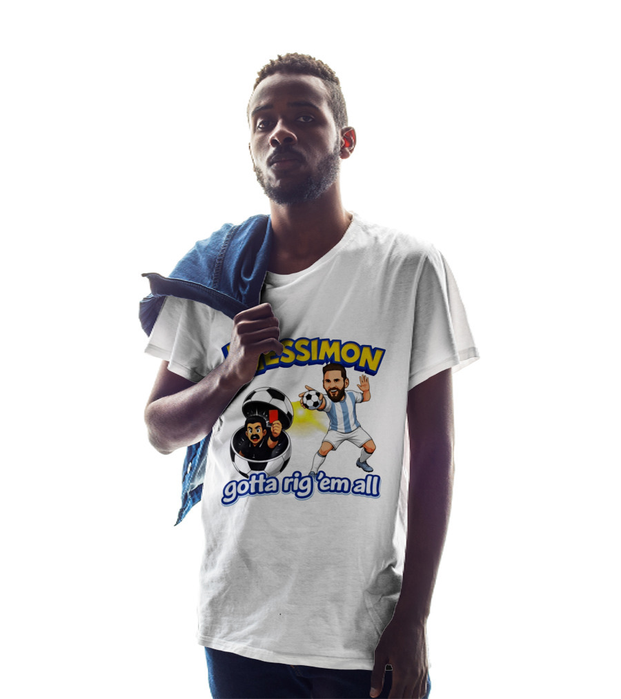 Messimon Soccer Fusion Gotta Rig 'em All Cartoon T-Shirt
