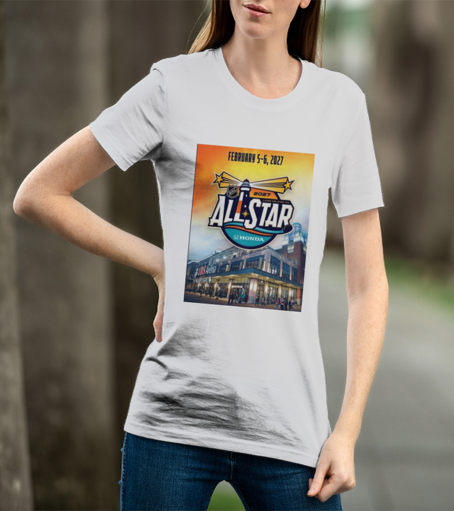 NHL All Star 2027 Honda February 5 6 UBS Arena Long Island NY T-Shirt