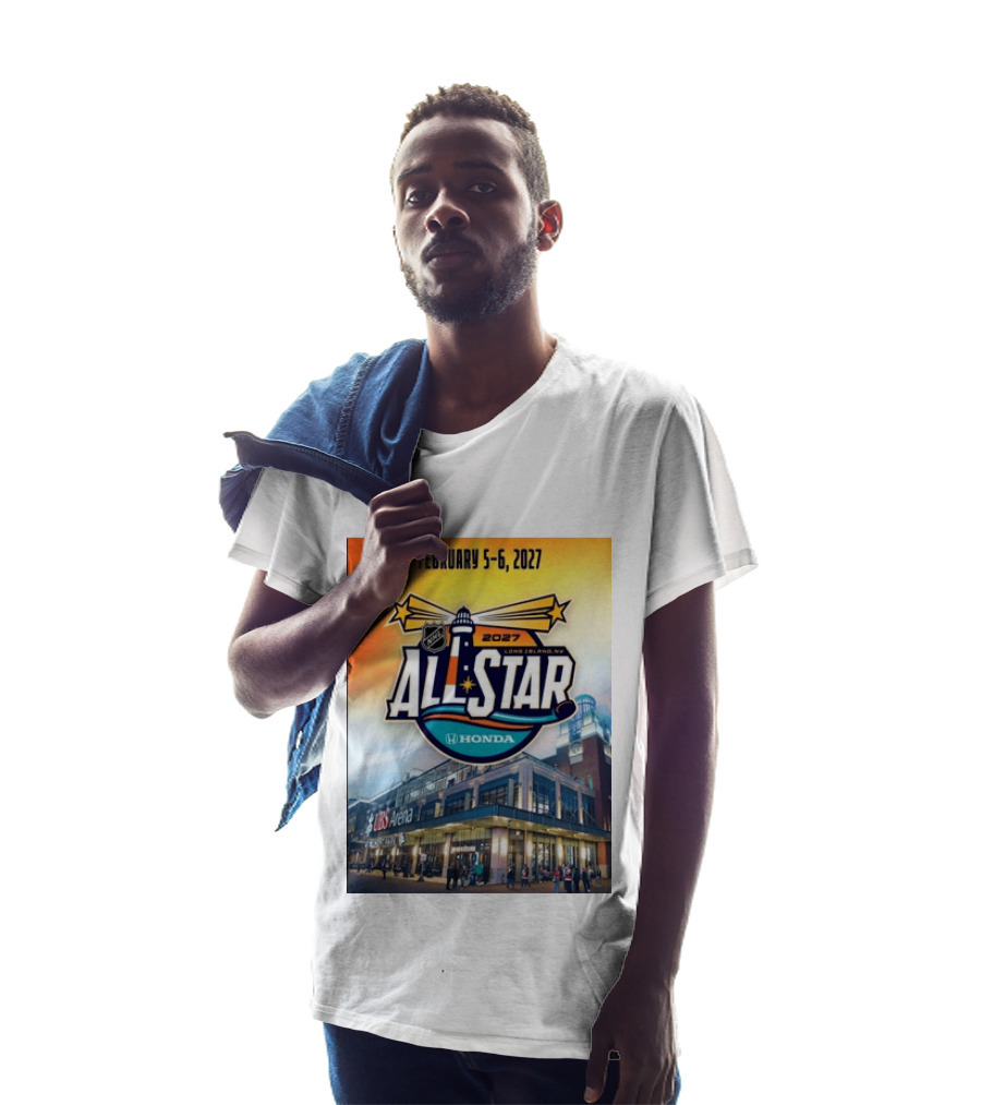NHL All Star 2027 Honda February 5 6 UBS Arena Long Island NY T-Shirt