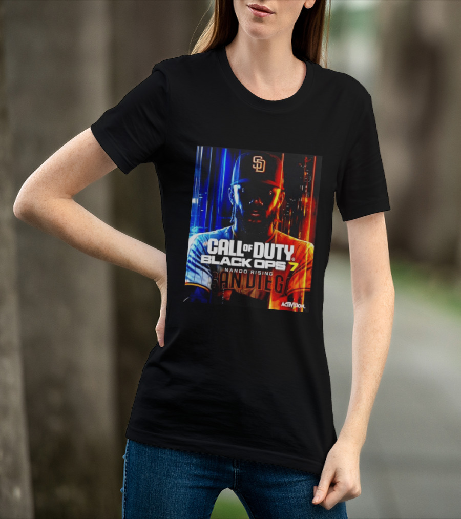 Call Of Duty Black Ops 7 Nando Rising San Diego SD Cap T-Shirt