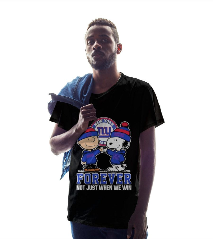 Peanuts Gang Forever New York Giants Not Just When We Win T-Shirt