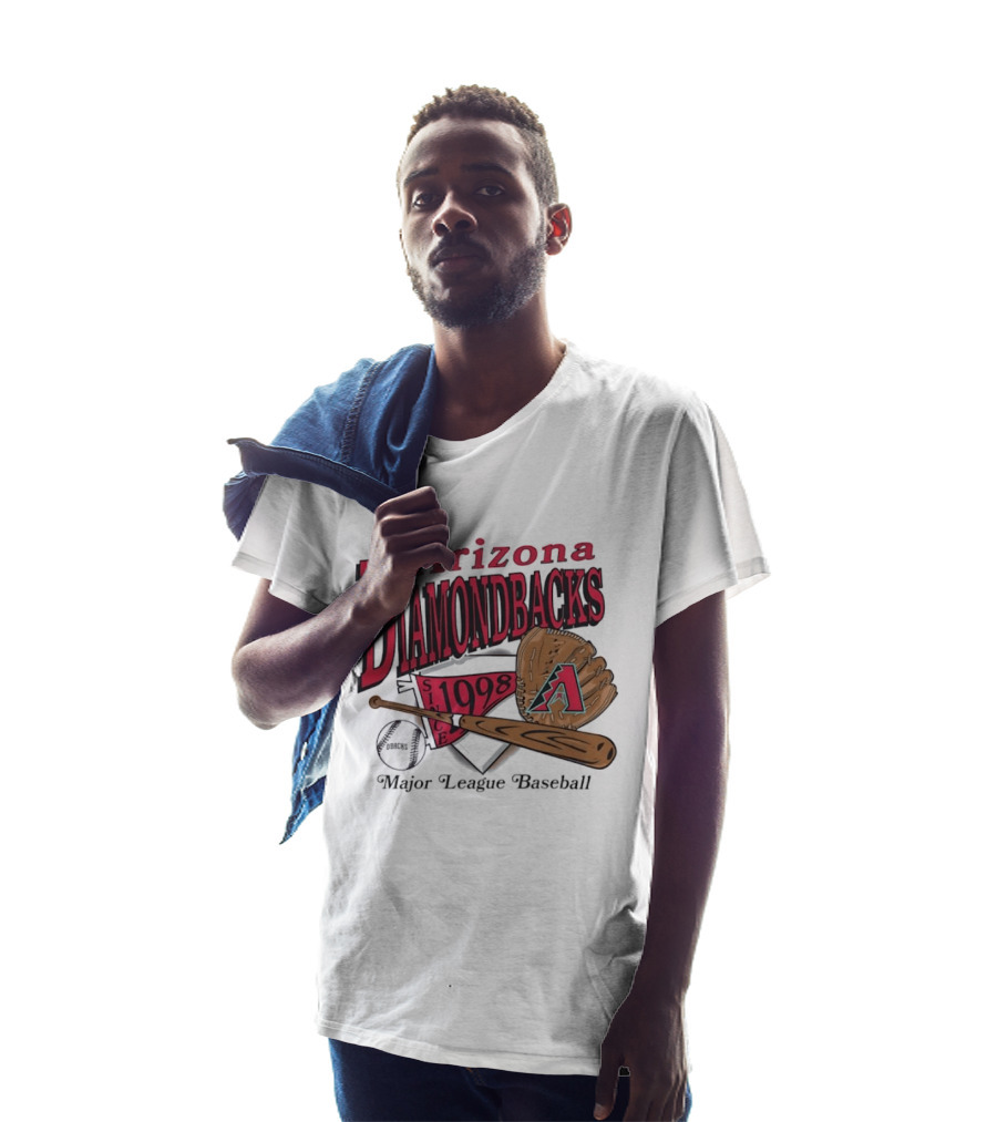Arizona Diamondbacks Since 1998 Baseball Glove And Bat Major League T-Shirt
