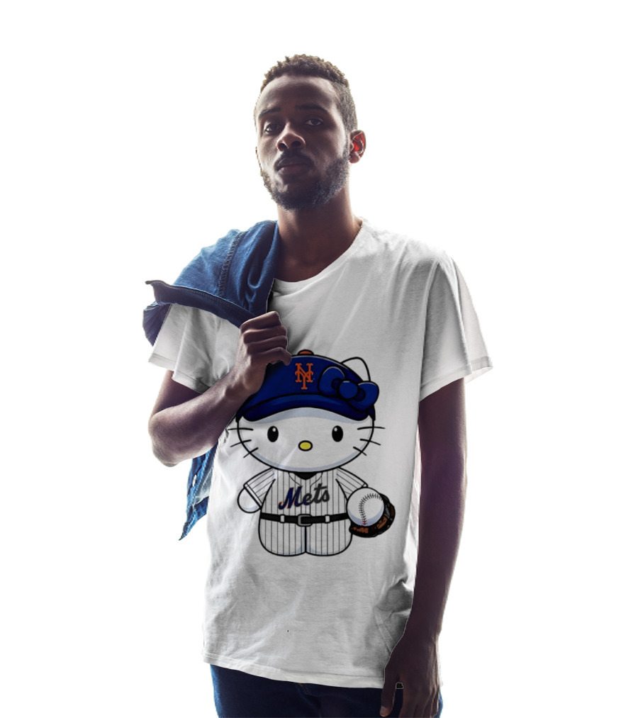 Hello Kitty New York Mets MLB Baseball Fan T-Shirt
