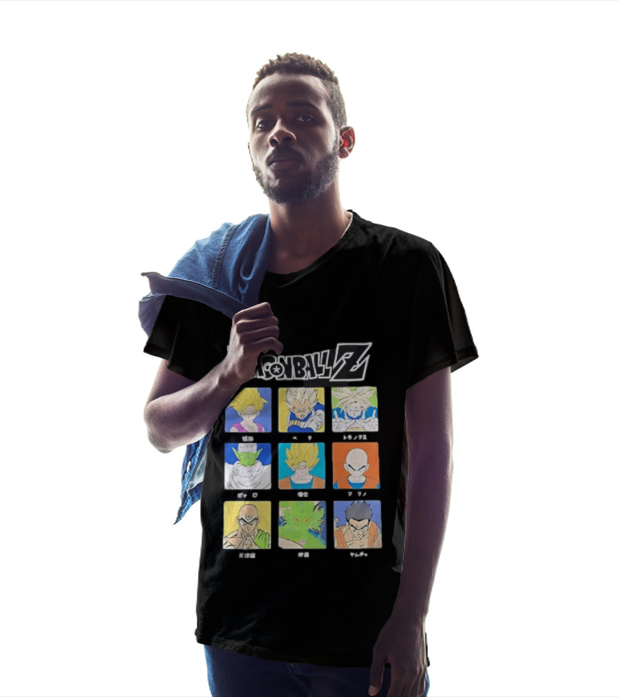 Dragon Ball Z Gohan Vegeta Trunks Piccolo Goku Krillin Tien Shenron Yamcha Anime Characters T-Shirt