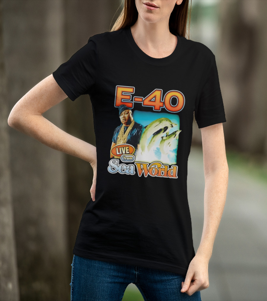 E 40 Live From Sea World With Dolphins T-Shirt