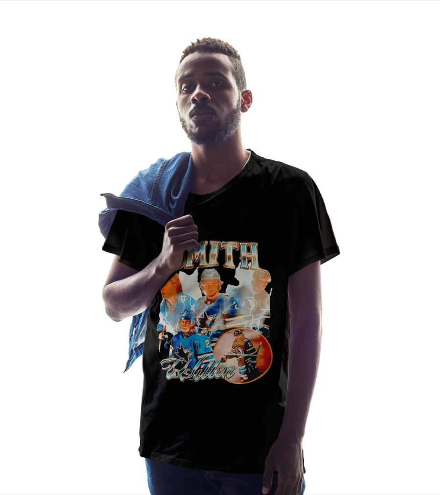 San Jose Sharks Smith McIllen Hockey Players Collage T-Shirt