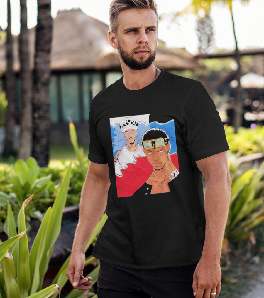 Minnesota Timberwolves Anthony Edwards Lamelo Ball Anime Crossover One Piece Fusion T-Shirt