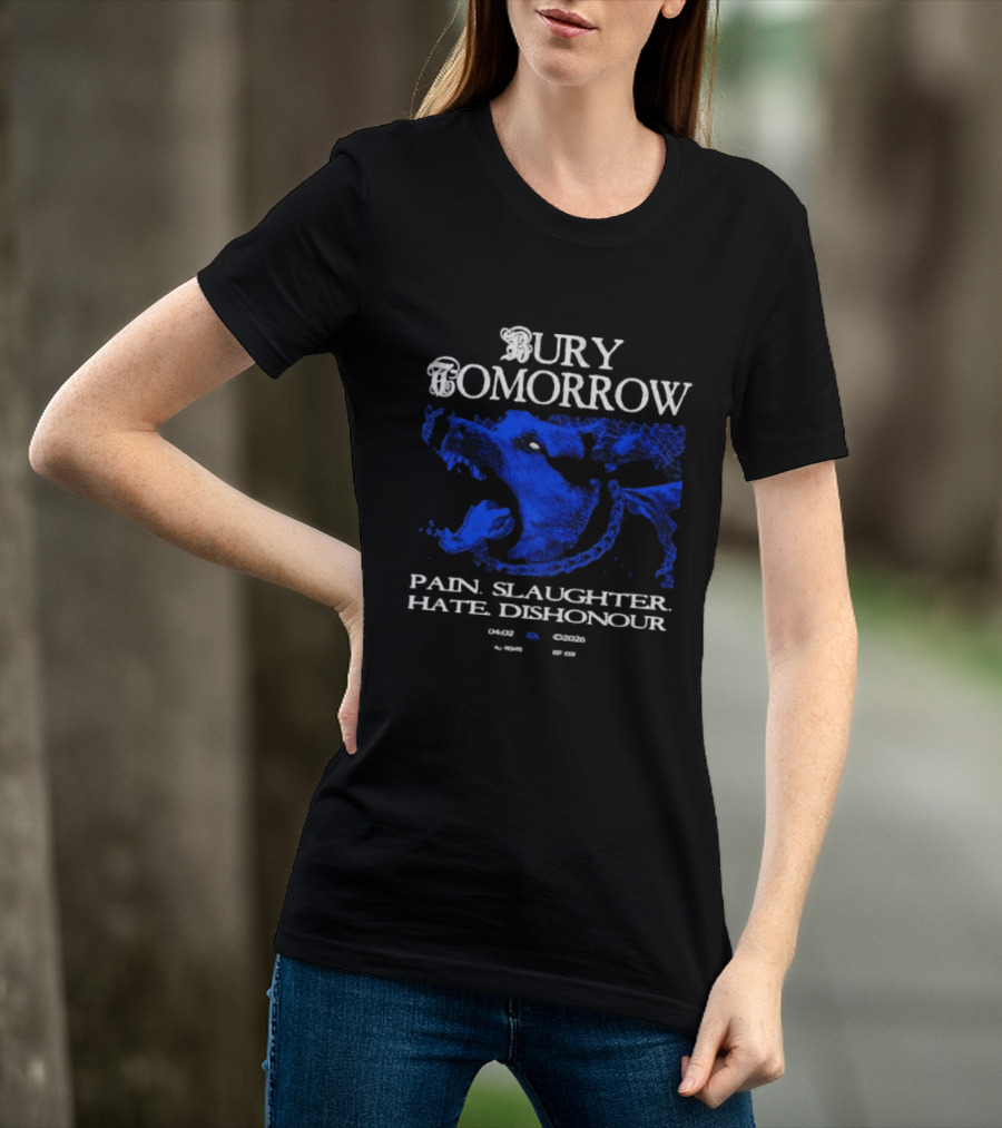 Bury Tomorrow Pain Slaughter Hate Dishonour Tour Dates UK Europe USA T-Shirt