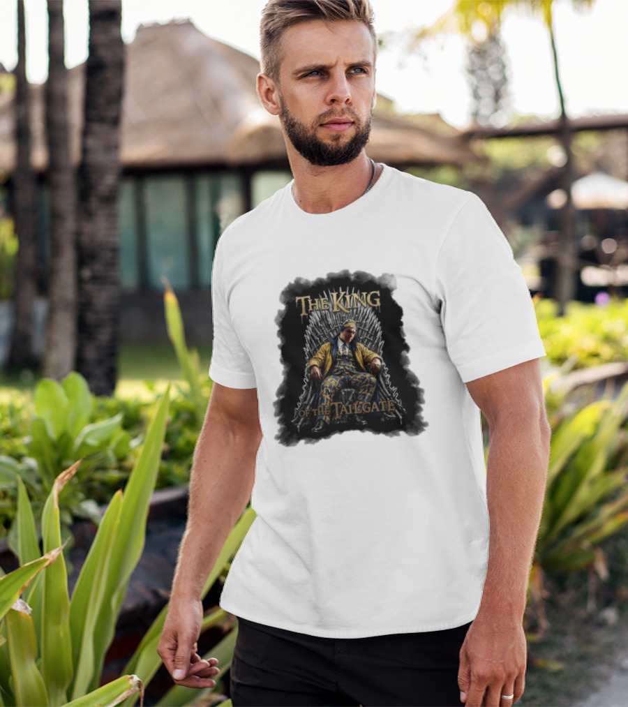 The King Of The Tailgate Chicago Bears Bill Murray Thrones Chair T-Shirt