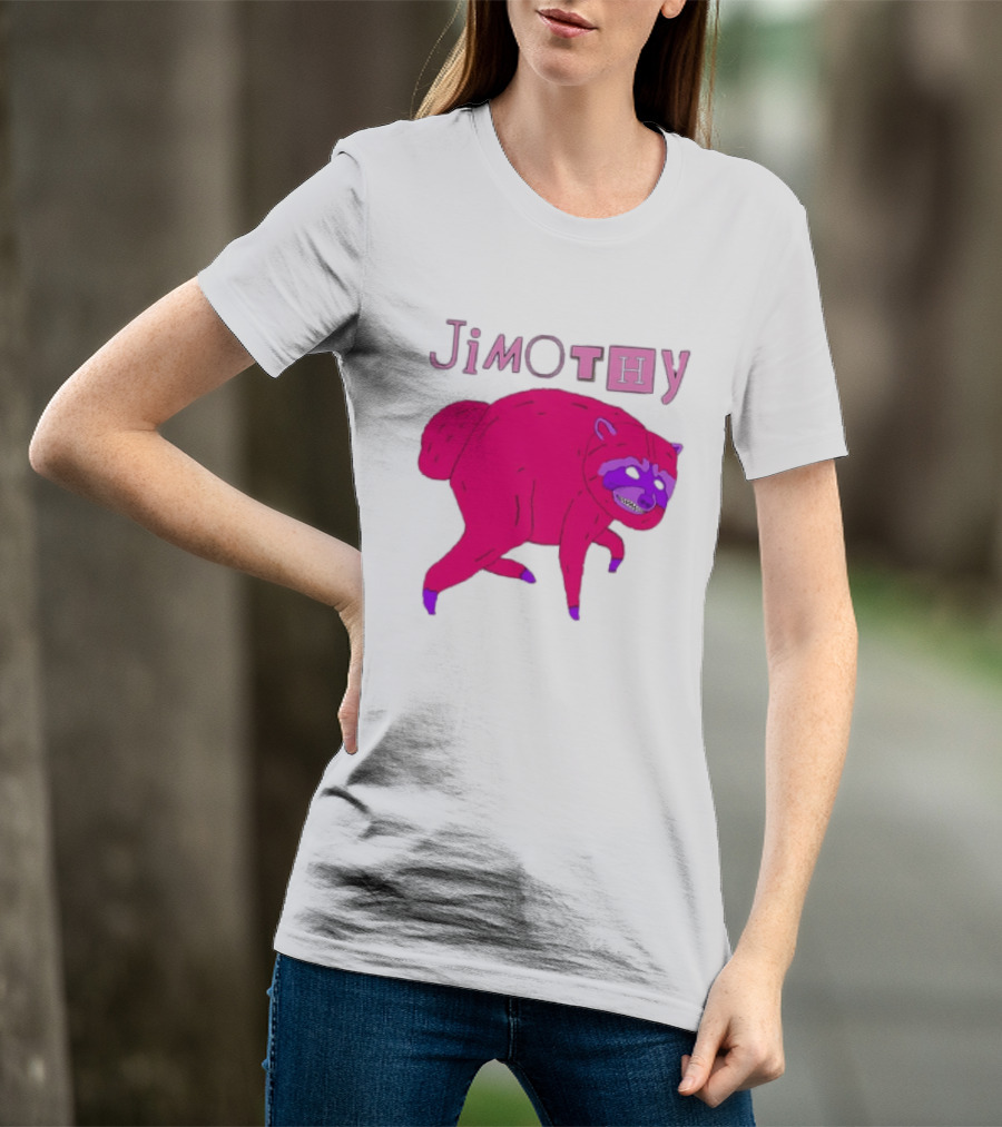 Jimothy Pink Raccoon T-Shirt