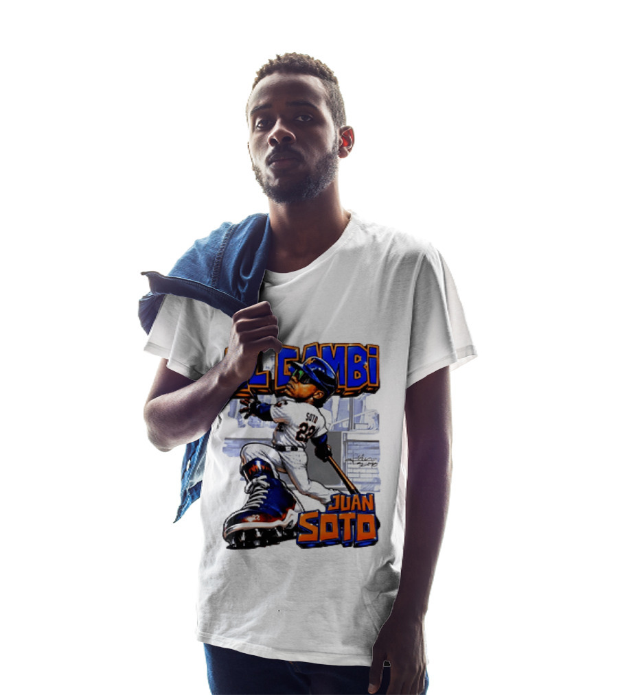 New York Mets El Gambi Juan Soto 22 Baseball T-Shirt