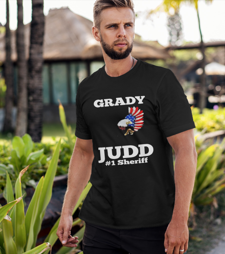 Grady Judd #1 Sheriff Patriotic Eagle T-Shirt