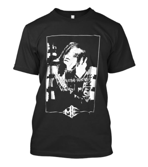 Depressive Suicidal Blackened Pop ME Hand Silhouette Music Vibe T-Shirt