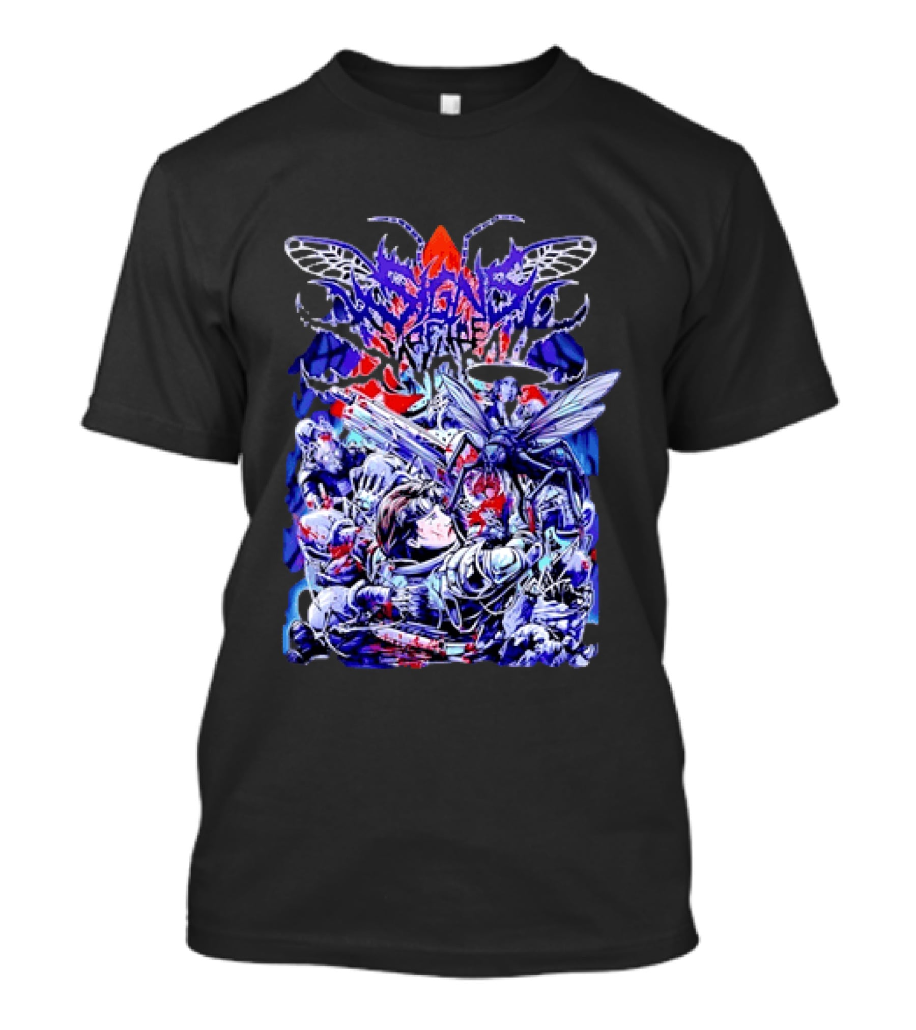 Alien Invasion Creature Sci Fi Horror Battle Scene T-Shirt
