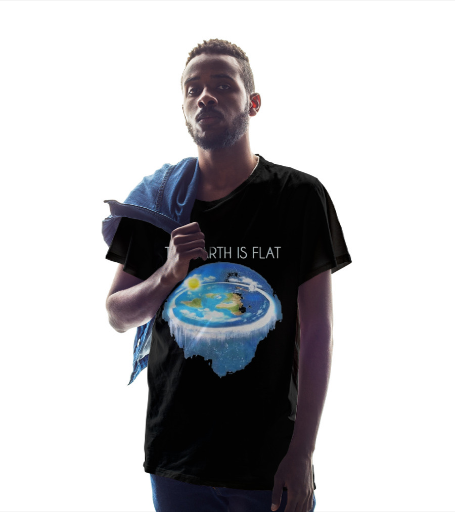 The Earth Is Flat Map Model Firmament Dome Sun Moon Sheol T-Shirt