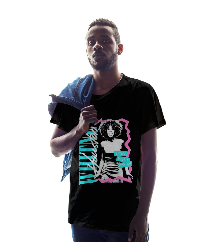 Whitney Houston How Will I Know Vintage Style Music Icon Retro 80s Fashion T-Shirt