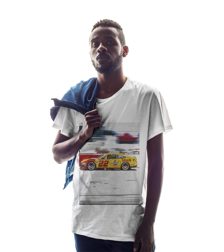 Joey Logano 2026 Victory Pennzoil Shell Car 22 NASCAR Speedway T-Shirt