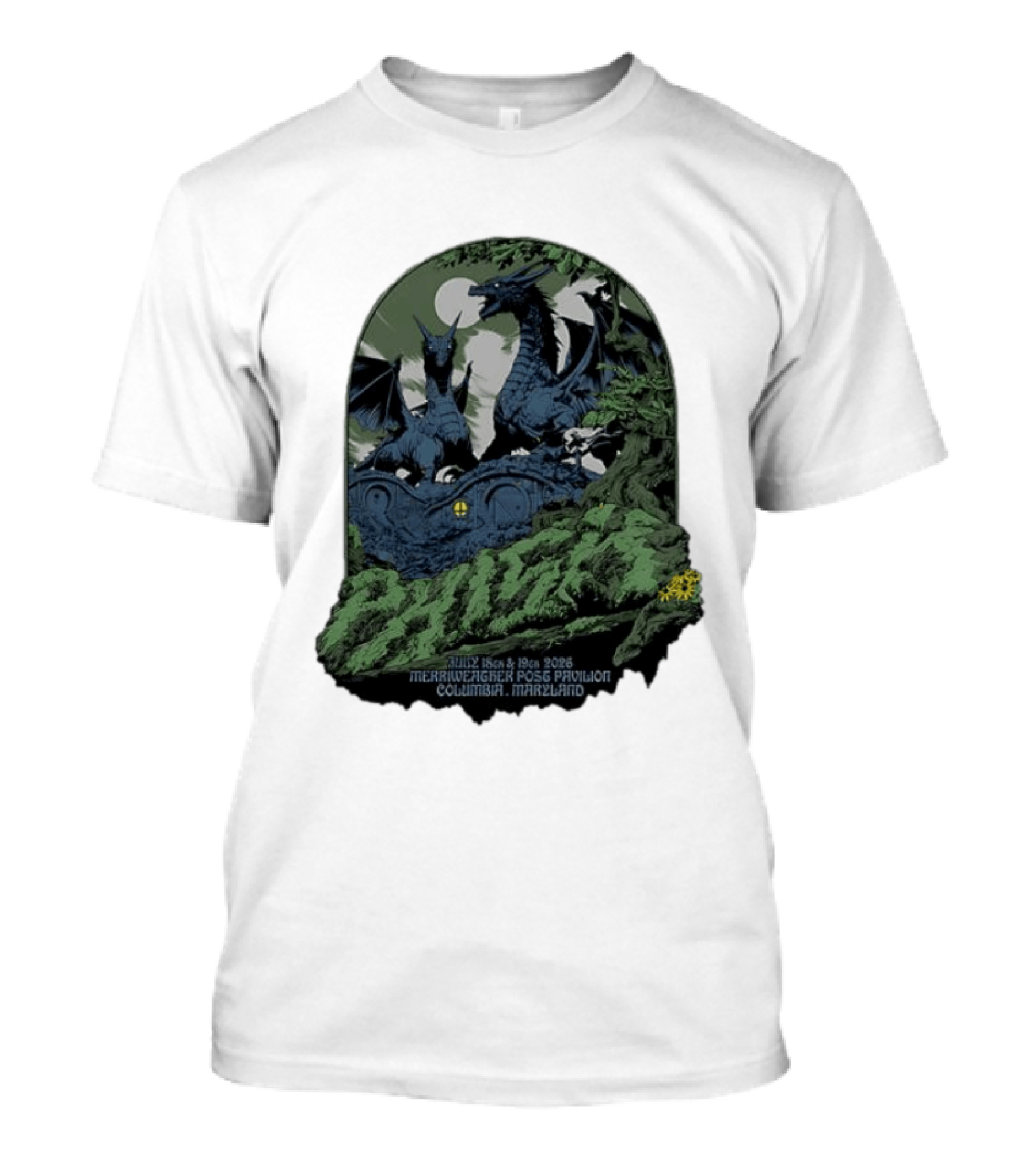 Dragons July 18th 19th 2026 Merriweather Post Pavilion Columbia Maryland T-Shirt