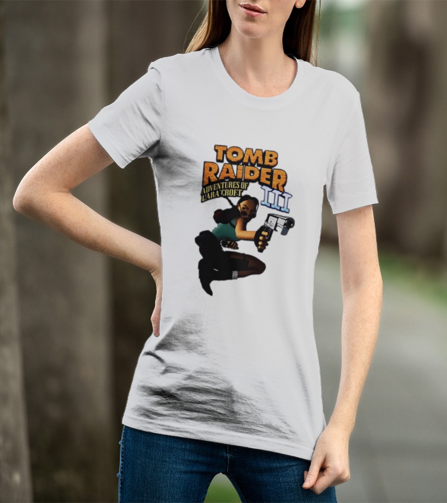 Tomb Raider Adventures Of Lara Croft III Classic Game T-Shirt