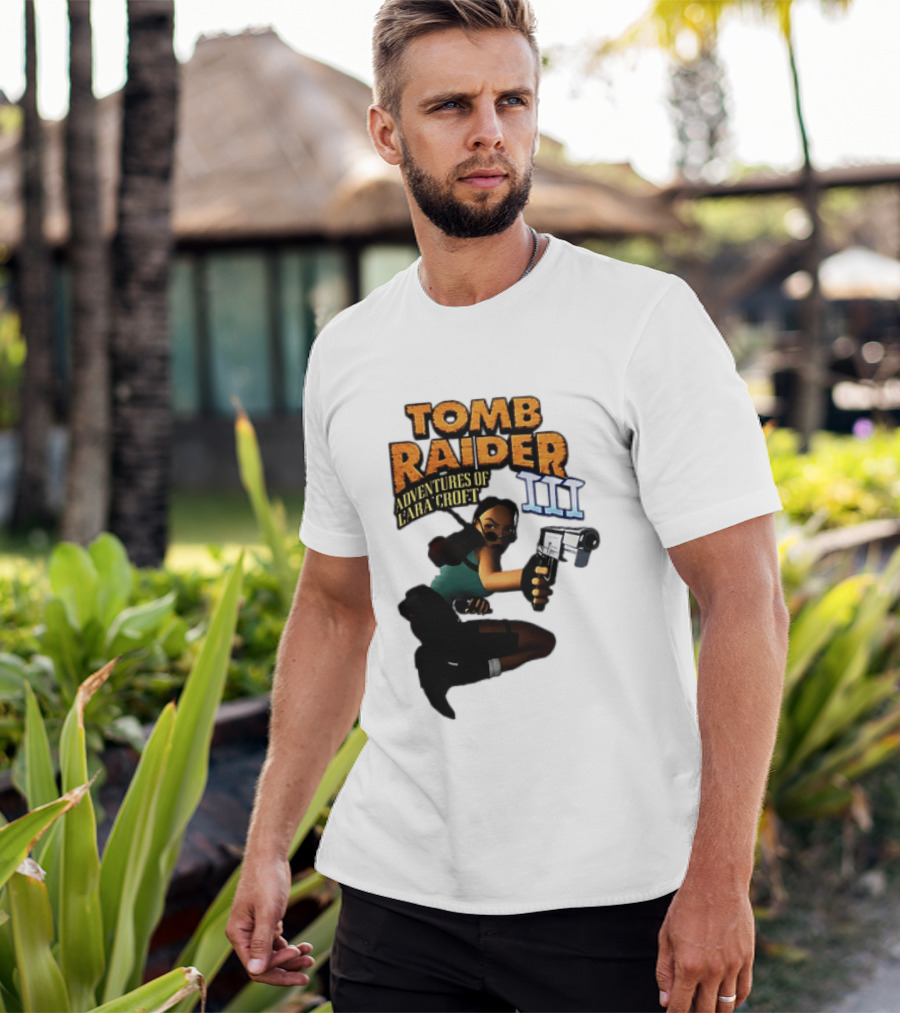 Tomb Raider Adventures Of Lara Croft III Classic Game T-Shirt