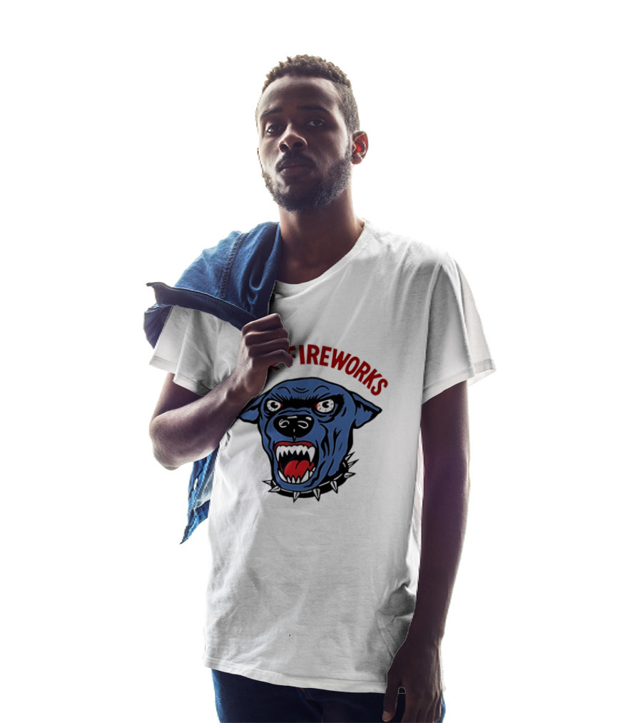 Angry Dog Fuck Fireworks July 4th T-Shirt