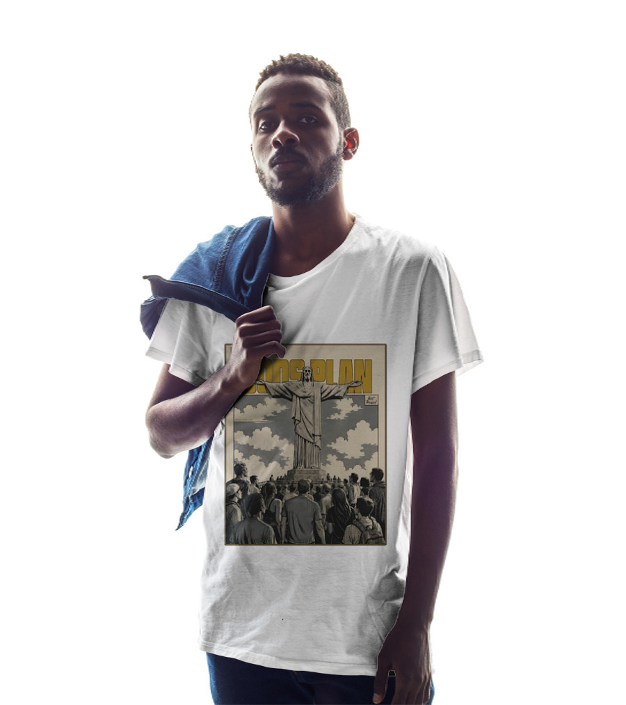 Gods Plan Jesus Christ And The World Stood Still Retro Comic T-Shirt