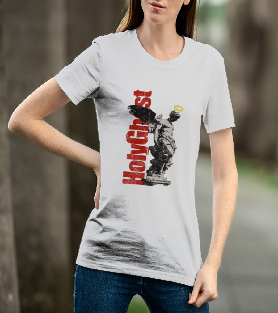 Holy Ghost Halo Statue Winged Angel T-Shirt