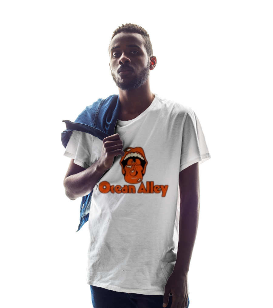 Ocean Alley Acid Tongue Ash Grey Vintage Inspired Merchandise T-Shirt
