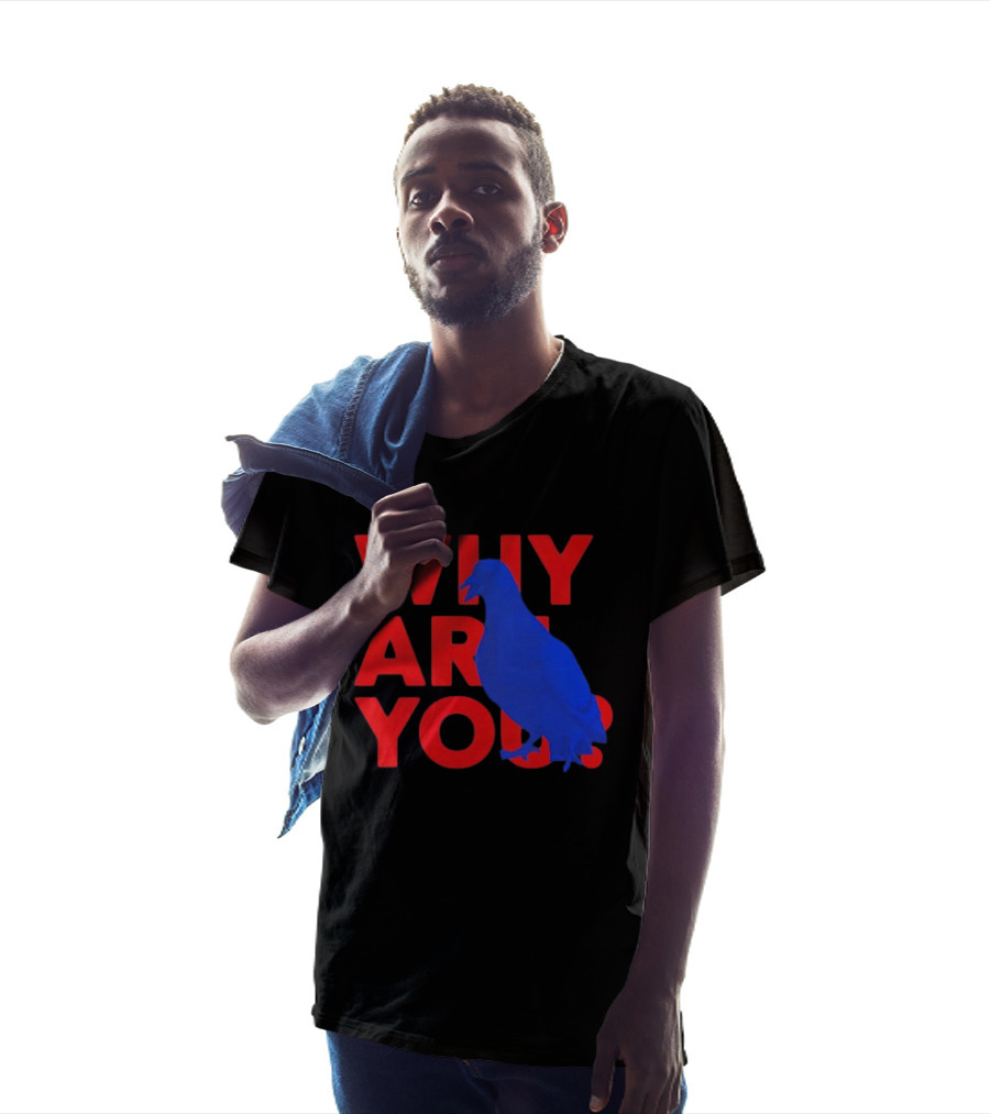 Blue Pigeon Why Are You Red T-Shirt