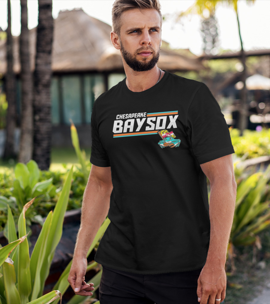 Chesapeake Baysox Maryland Crab Mascot Icon With Baseball Bat T-Shirt