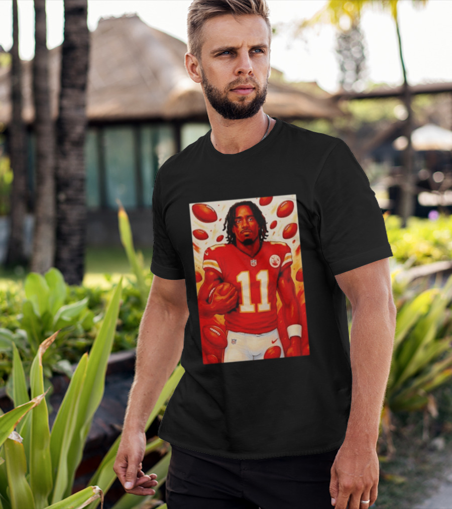 Jalen Royals Kansas City Chiefs Number 11 Football Player With Team Logo And Jersey T-Shirt