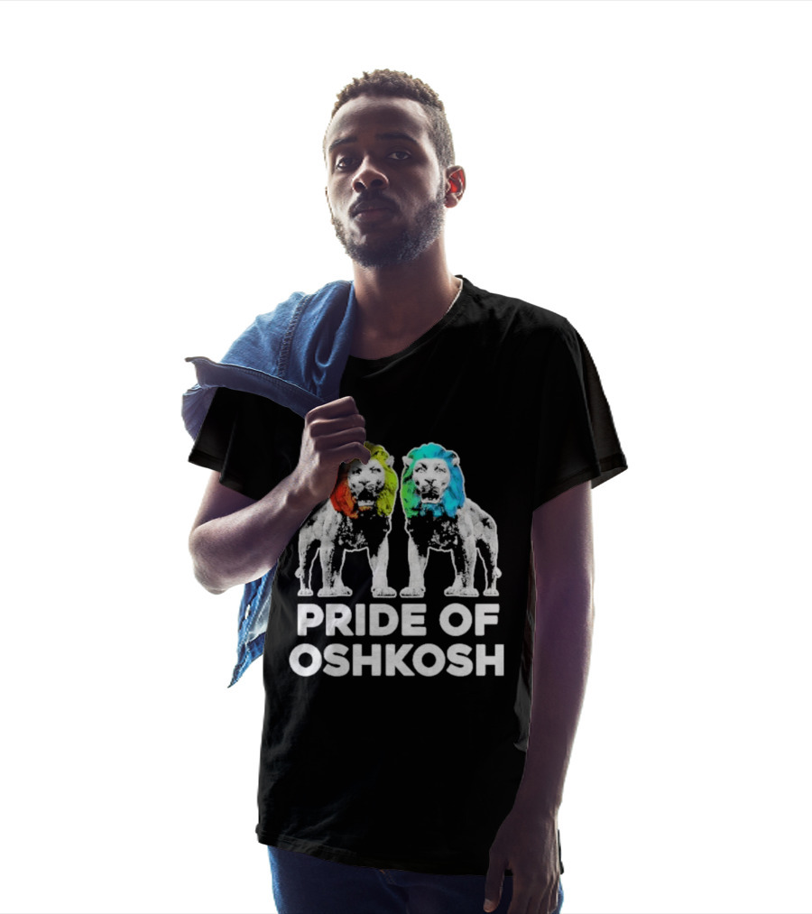 Pride Of Oshkosh Lions Rainbow Mane Wisconsin T-Shirt