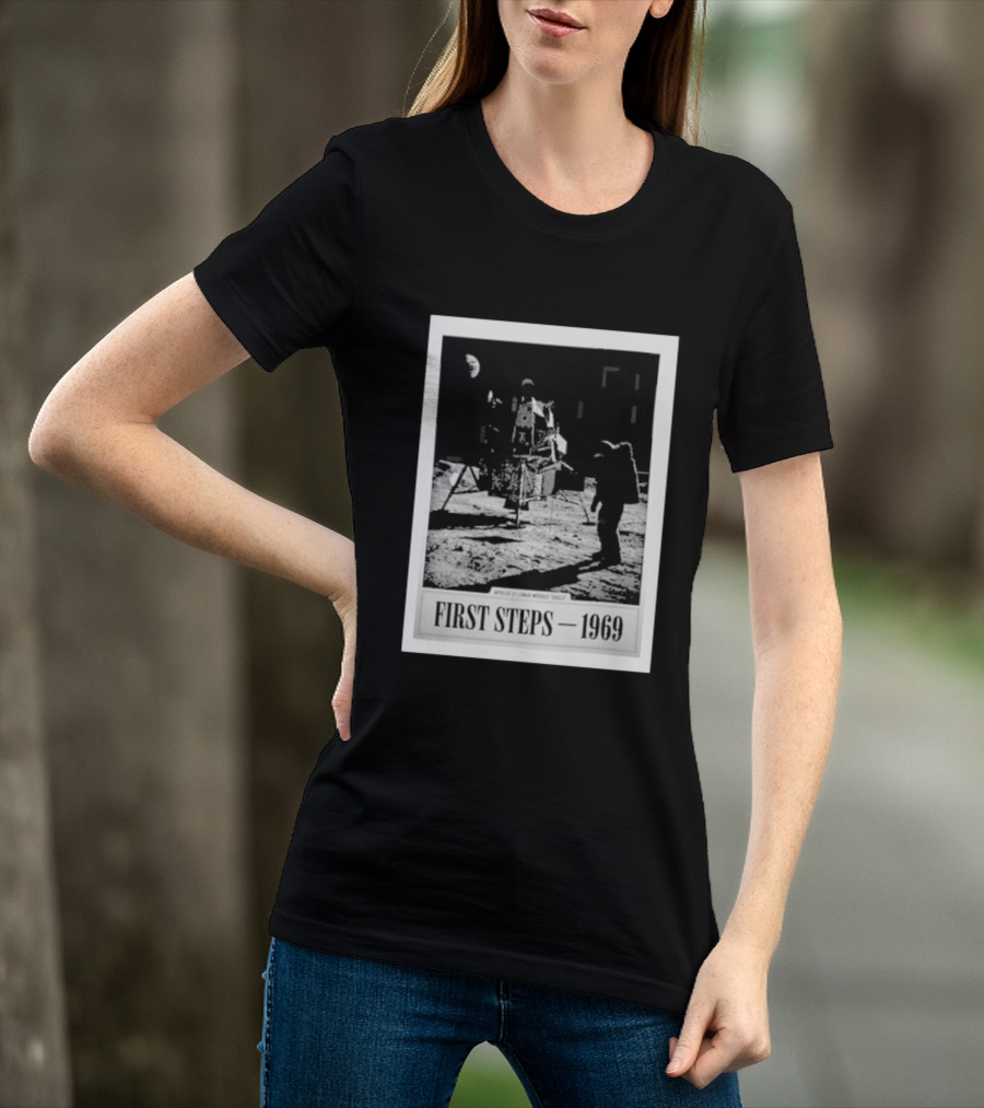 First Steps 1969 Apollo 11 Lunar Module Eagle Moon Landing Astronaut T-Shirt