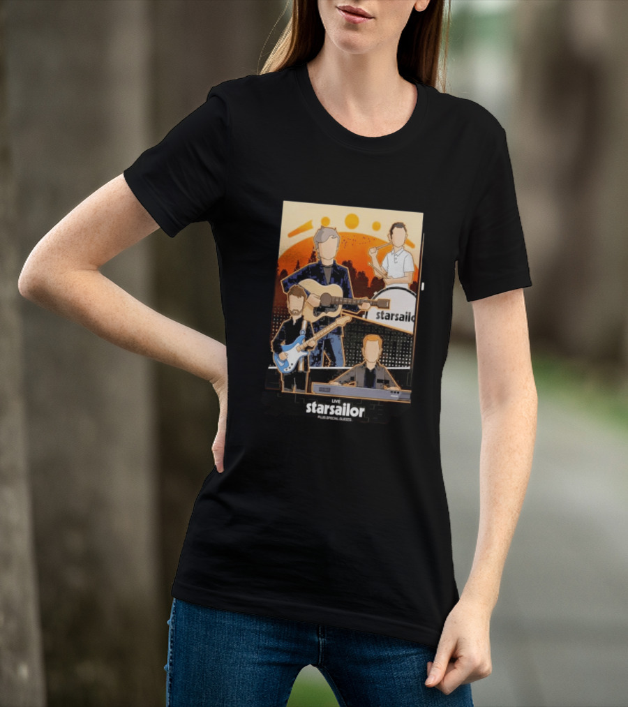 Starsailor Live Plus Special Guests July 25 2026 Old Market Place Warrington Concert Event T-Shirt