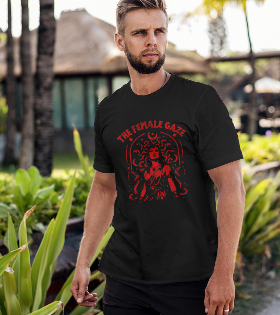 The Female Gaze Medusa Holding Sword Empowerment T-Shirt