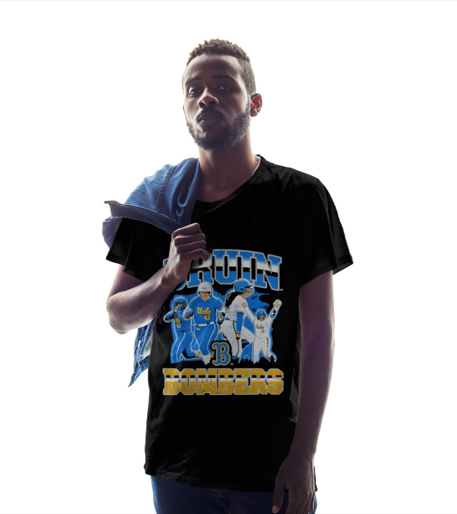 UCLA Bruin Bombers Softball Players Collage T-Shirt