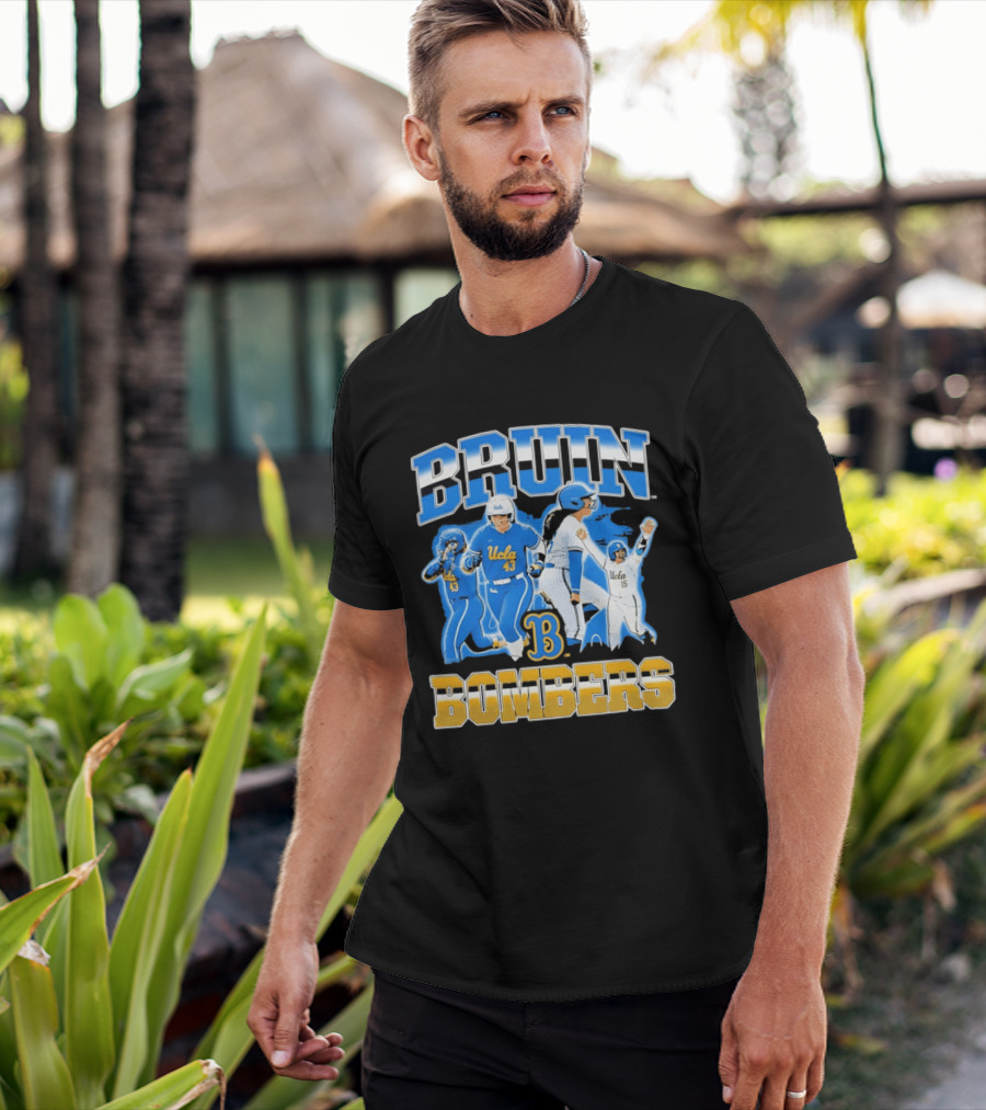 UCLA Bruin Bombers Softball Players Collage T-Shirt