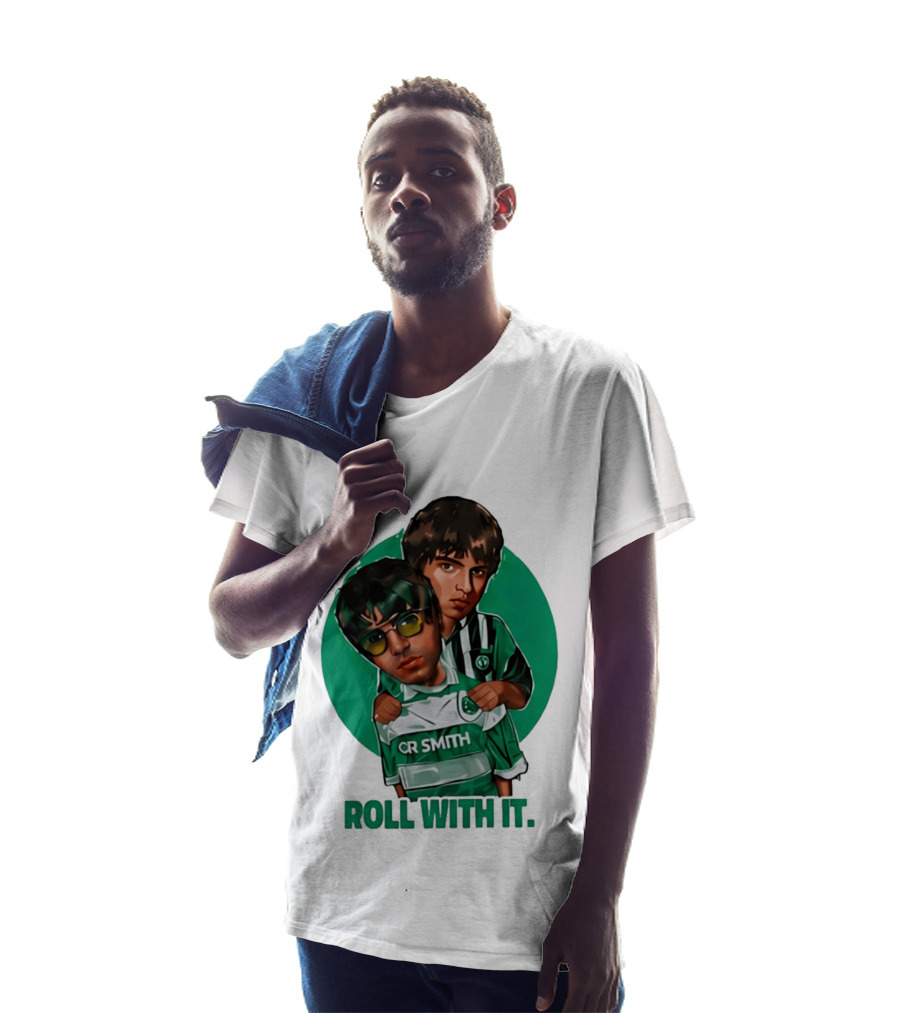Oasis Roll With It CR Smith Celtic Football Club T-Shirt