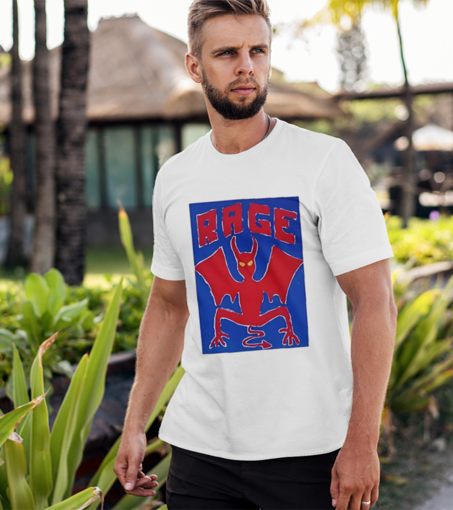 Rage Red Devil Bat Wings Demon T-Shirt