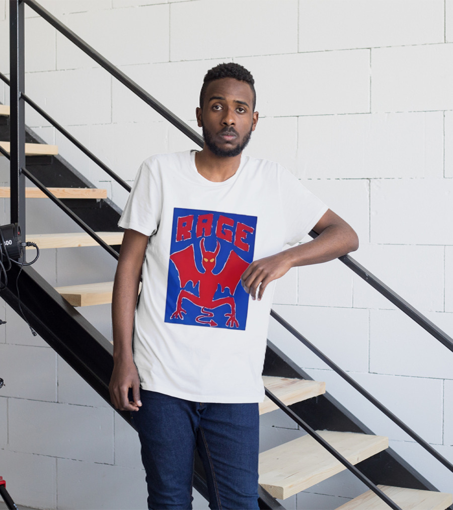 Rage Red Devil Bat Wings Demon T-Shirt