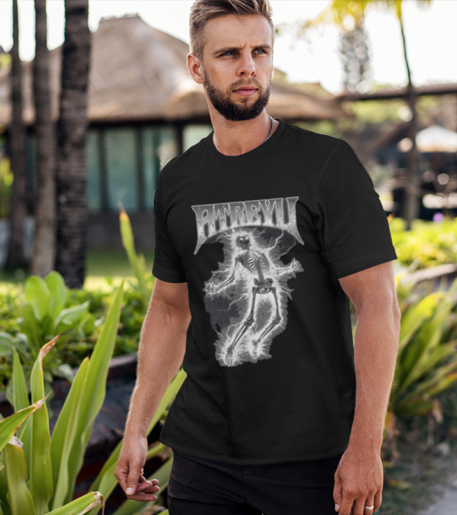 Atreyu Electric Skeleton Lightning Scene T-Shirt