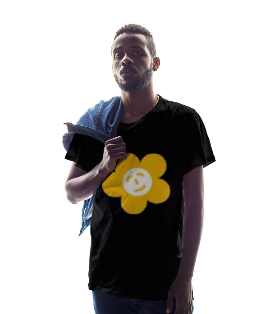 Paperboxmart Store Smiling Yellow Flower Face T-Shirt
