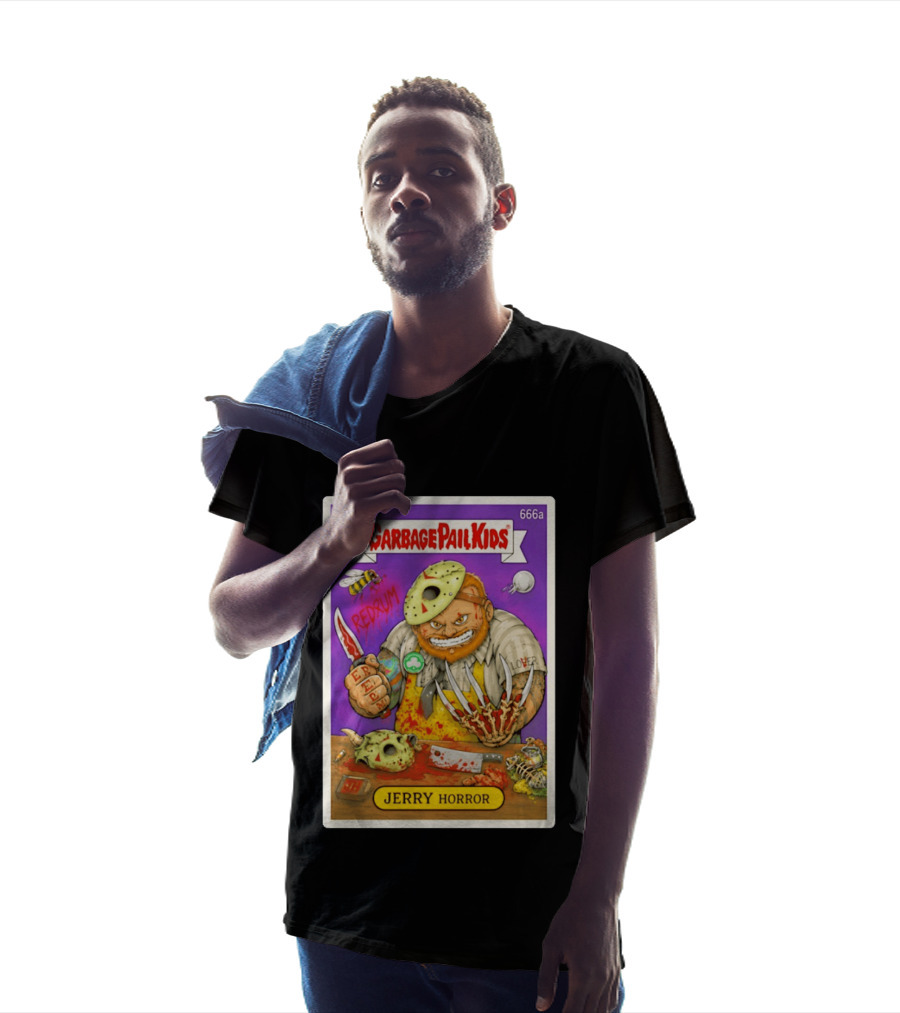 Garbage Pail Kids 666a Jerry Horror Redrum Trading Card T-Shirt