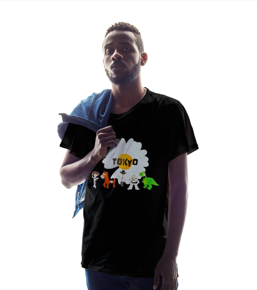 Jessie Bullseye Woody Buzz Lightyear Rex Toy Story Tokyo Flower T-Shirt