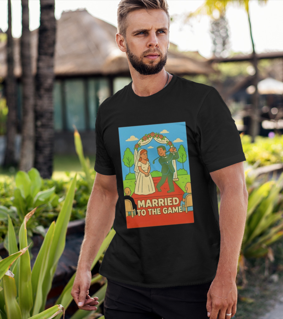 Married To The Game Groom Golfing At Wedding T-Shirt