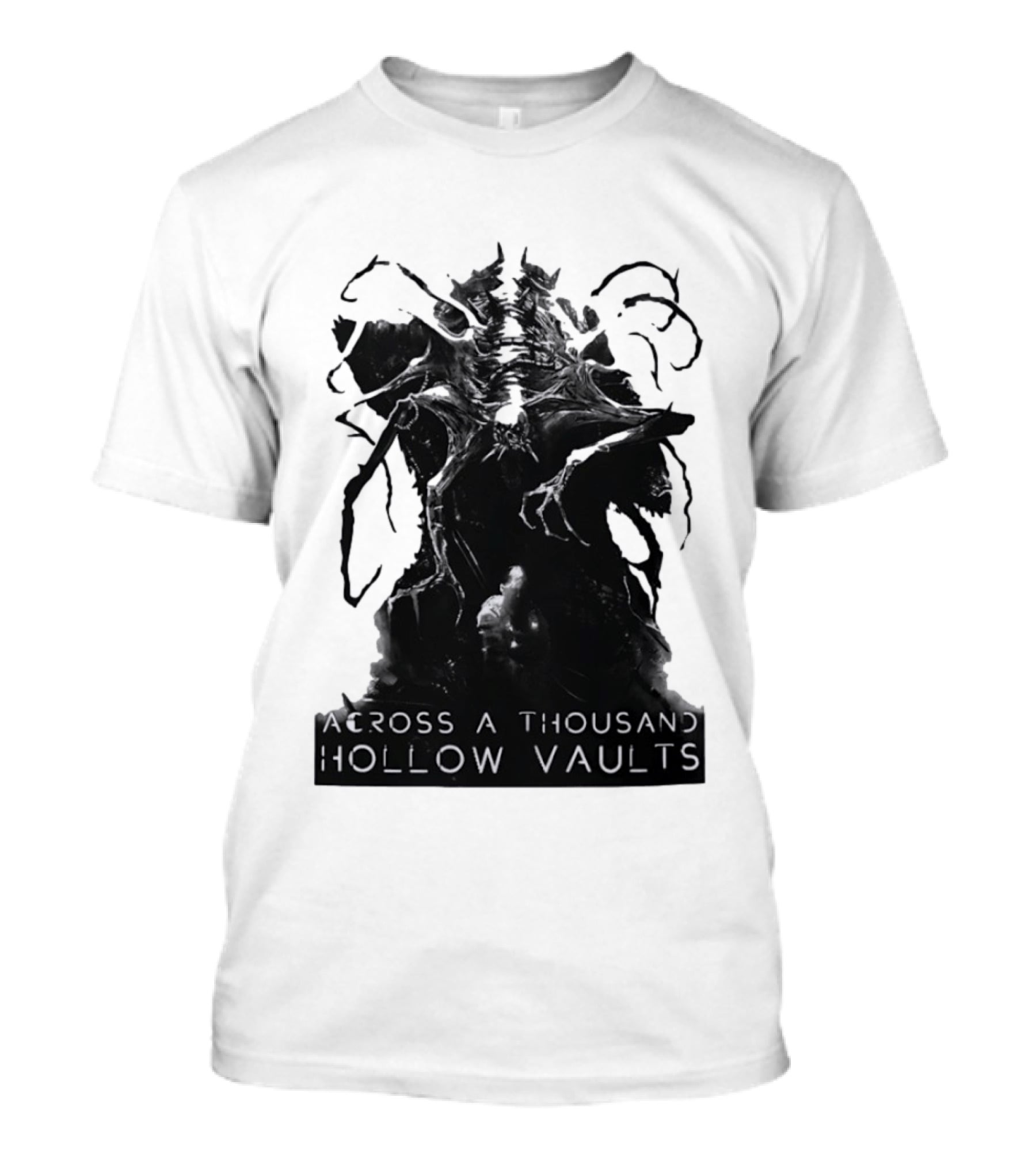 Across A Thousand Hollow Vaults Dark Fantasy Creature Horror Mythical Entity T-Shirt