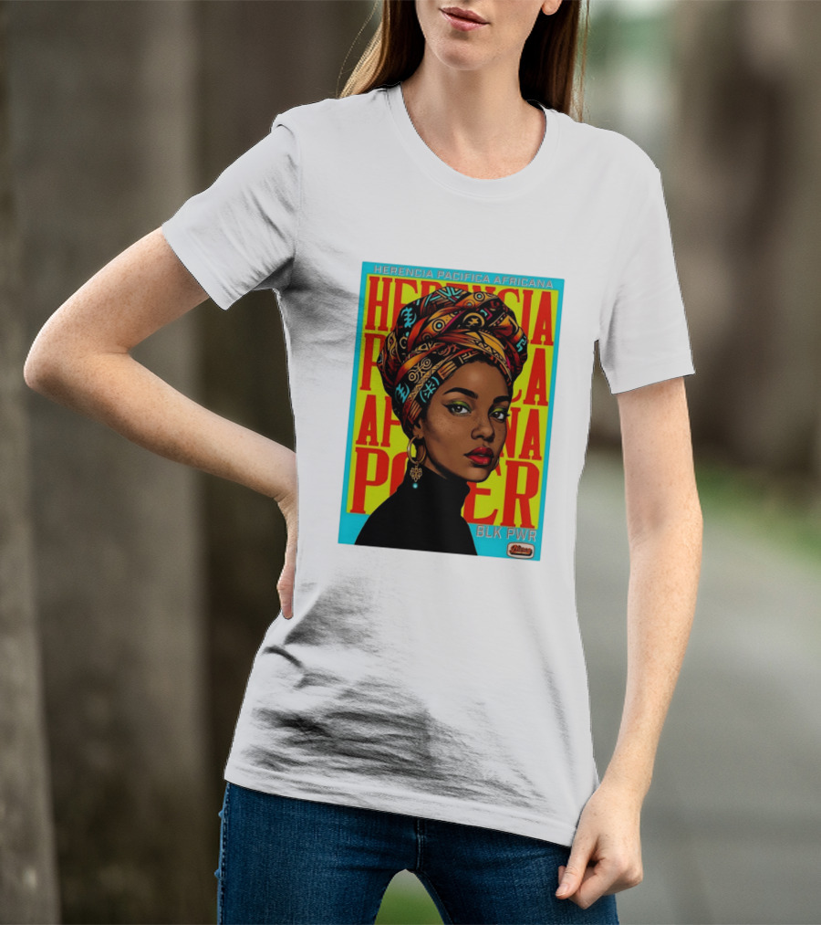 Herencia Pacifica Africana Power Blk Pwr Narez Wear T-Shirt